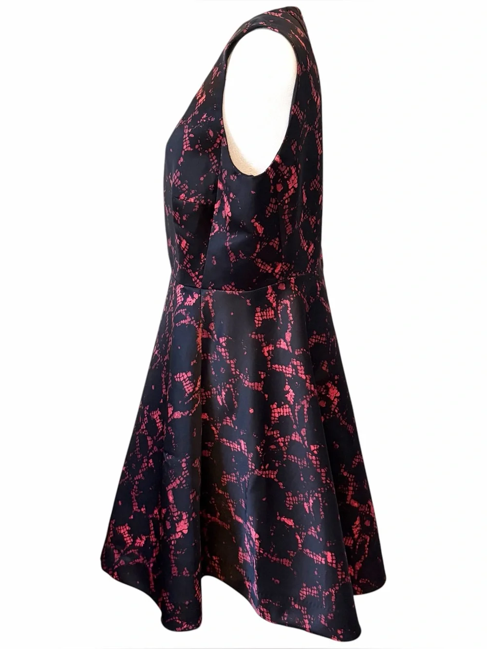 Louis Vuitton Pre-Fall 2013 Silk Lace Print Fit & Flare A-Line Cocktail Dress